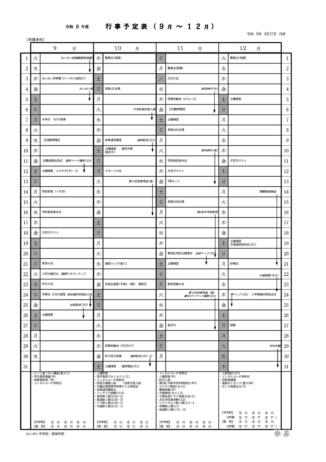 2学期